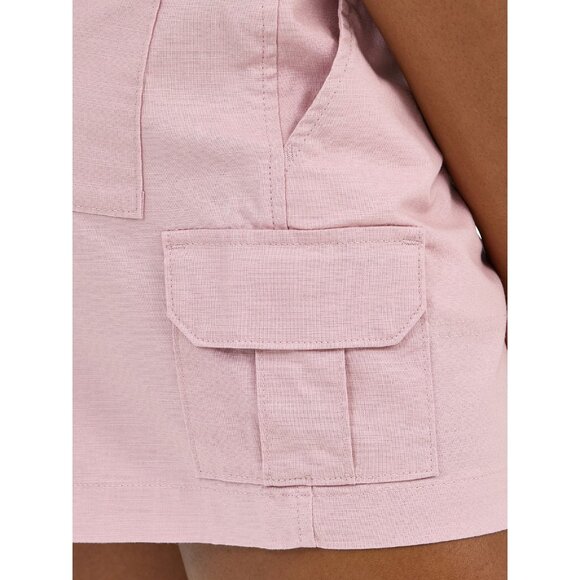 Lee Women's Comfort Waist 5" Cargo Short, Size 12, Regular Fit, Mid Rise, Pink - Picture 3 of 6